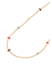 IZIA Women Snake Chain Anklet in Rose Gold