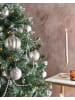 Beliani Weihnachtsbaumkugeln ARGENTIN in Silber