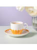 Villeroy & Boch 6er Set Espressotassen mit Untertassen Fleur Couleur 70 ml in Soleil