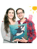 Mr. & Mrs. Panda Couchkissen Orca Zylinder Design ohne Spruch in Weiß