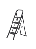 SONGMICS Trittleiter Brody in Schwarz - (B)45 x (H)127 x (T)89 cm