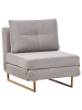 Beliani Einzelsofa JERSLEV in Grau/Schwarz/Braun - (W) 79 x (H) 87 x (L) 84 cm