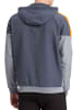 erima Squad Tracktop Trainingsjacke mit Kapuze in slate grey/monument grey/new orange