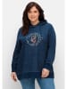 sheego Sweatshirt in dark blue Denim