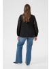 KAFFE curve Langarm-Bluse KCmynthia Regular fit in Black Deep