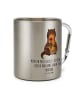 Mr. & Mrs. Panda Thermotasse Otter Blumenstrauß mit Spruch in Silber