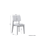 byLiving Stuhl ELSA in grau - B 48, H 87, T 54 cm
