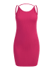 myMo Damen Minikleid Aus Rippstrick in Pink