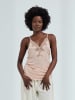 Seamless Basic Top Lace in Rosie Beige w. Rosie Beige