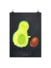 Mr. & Mrs. Panda Poster Avocado Kern rollt ohne Spruch in Kreidetafel