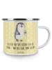 Mr. & Mrs. Panda Pott Pinguin Diabetes mit Spruch in Gelb Pastell