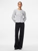 Pieces Strickjacke in Light Grey Melange 1