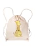 Mr. & Mrs. Panda Sportbeutel Giraffe Zufrieden ohne Spruch in Creme