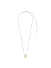 Ti Sento Milano Halskette The Outlined Pearl in silber-gold