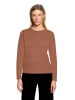 BETTY & CO Casual-Shirt mit Rundhalsausschnitt in Dark Brown Melange