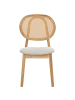 Beliani 2er-Set Esszimmerstuhl GAVIOTA in Beige/Braun
