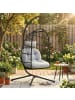 Outsunny Hängesessel,101L x 105B x 196H cm,Hellgrau