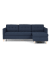ebuy24 Ecksofa Marino Dunkelblau 219 x 151 cm