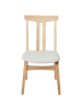 Beliani 2er-Set Esszimmerstuhl AVALON in Braun/Beige