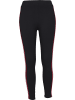Urban Classics Leggings in black/firered/white/navy