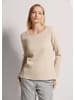 MADELEINE Sweatshirt mit Struktur in cappuccino