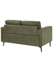 Beliani 2-Sitzer Sofa LOUSTO in Grün/Schwarz - (W) 156 x (H) 85 x (L) 65 cm