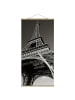 WALLART Stoffbild mit Posterleisten - Eiffelturm in Schwarz-Weiß