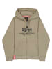 Alpha Industries Alpha Industries Zip-Kapuzenpullover in olive