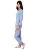 NORMANN Pflegeoverall langarm diagonalem Reißverschluss - 56120 in blau