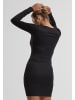 Urban Classics Urban Classics Ladies Glitter Longsleeve Dress in black