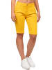 Cipo & Baxx Cipo & Baxx Damen Straight Fit Capri Hose Mid Waist WK186 Yellow W25/