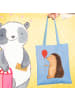 Mr. & Mrs. Panda tote bag Igel Luftballon ohne Spruch in Sky Blue