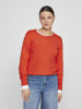 Vila Strickpullover in Tigerlily