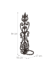 relaxdays Blumenhalter in Braun - Ø 14,5 cm