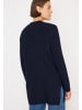 Cecil 'Offener Struktur-Cardigan' Marineblau
