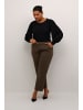 KAFFE curve Langarm-Bluse KCtina in Black Deep