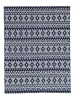 Kayoom Kurzflor Teppich Sunny 210 in blau - rechteckig