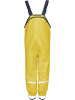 Playshoes Kinder Regenhose "Fleece-Trägerhose" in Gelb