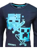 Minecraft Langarmshirt Minecraft Unterwasserwelt in Schwarz