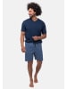Ammann Schlafanzug Night & Home Cotton in Blau