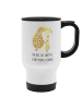 Mr. & Mrs. Panda Thermosbecher Giraffe Kind mit Spruch in Weiß
