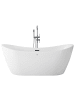 Beliani Freistehende Badewannen ANTIGUA in Weiß - (W) 80 x (H) 72 x (L) 168 cm