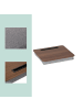 relaxdays Laptopkissen in Braun/ Grau - (B)46 x (H)5,5 x (T)35 cm