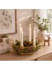 relaxdays Adventskranz in Gold - (H)6 x Ø 20,5 cm