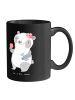 Mr. & Mrs. Panda Kaffeebecher Super Ergotherapeutin mit Spruch in Schwarz