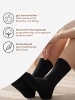 Cotton Prime® 10 Paar Socken Basicsocken ohne Gummibund, Komfortsocken in Schwarz