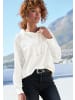 LASCANA Kapuzensweatshirt in weiß