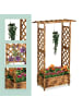 relaxdays Pflanzkasten-Rankgitter in Geflammt - (B)110 x (H)183 x (T)44 cm