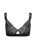 Erlich Textil  Erlich Textil Spitzen Bustier FLUID LACE CUT-OUT BRALETTE in schwarz