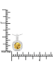 Rafaela Donata Kette mit Anhänger Sterling Silber Citrin Topas weiß in silber